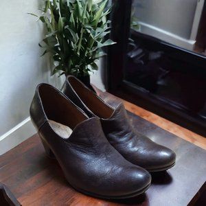 Gidigio Women's Size EU 37.5 Italian Made Leather Shoes Brown
